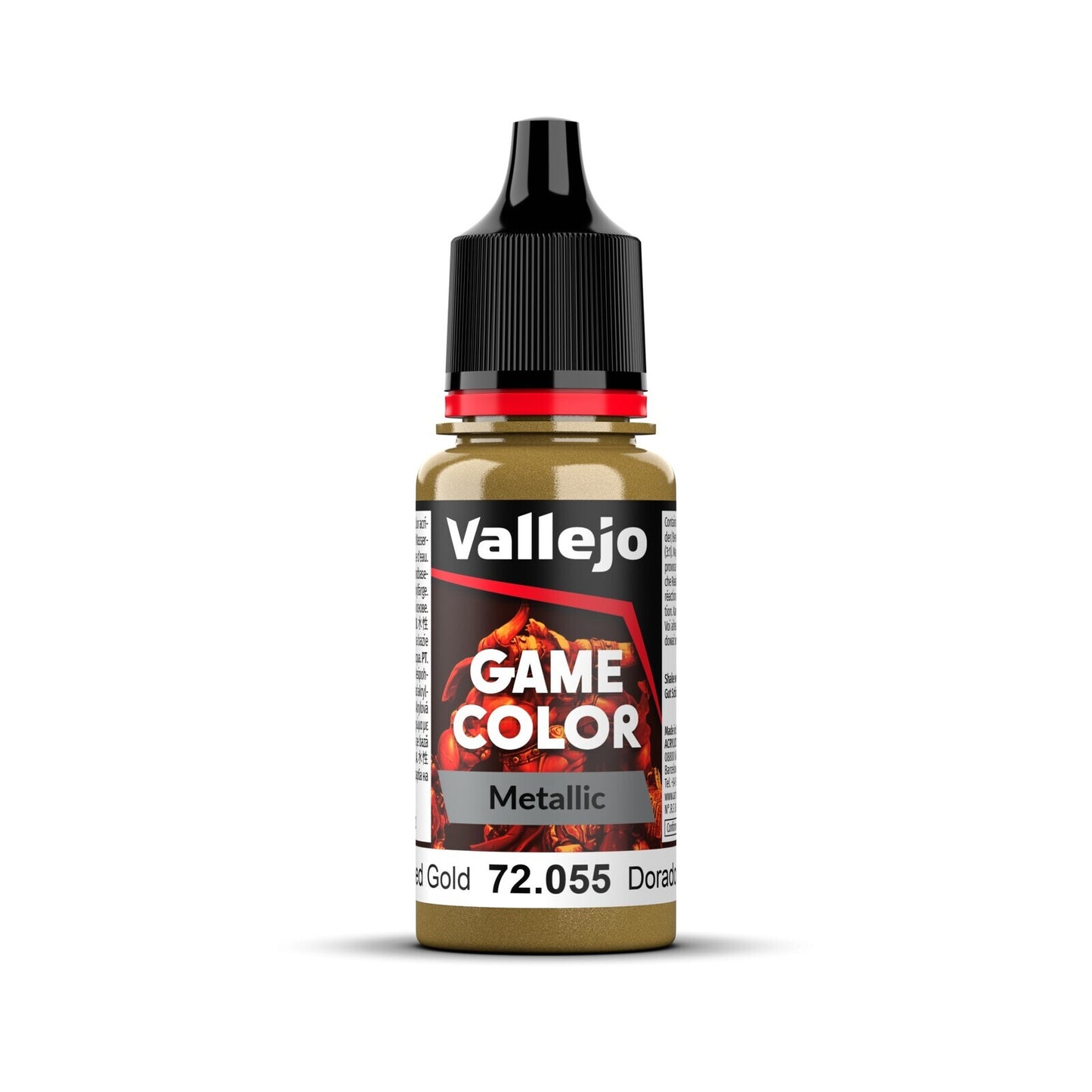 Vallejo Game Colour Metal Polished Gold 18ml Acrylic Paint