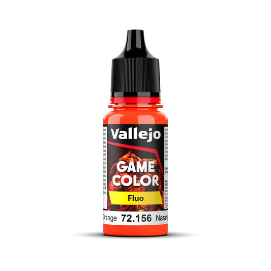 Vallejo Game Colour Fluorescent Orange 18ml Acrylic Paint