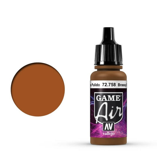 Vallejo Game Air Brassy Brass 17 ml Acrylic Airbrush Paint