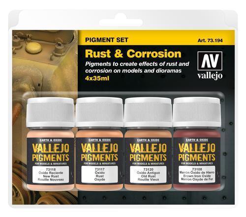 Vallejo Pigments Set Rust & Corrosion 4 x 35ml