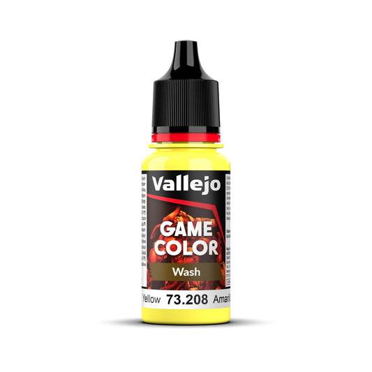 Vallejo Game Colour Wash Yellow  18ml Acrylic Paint