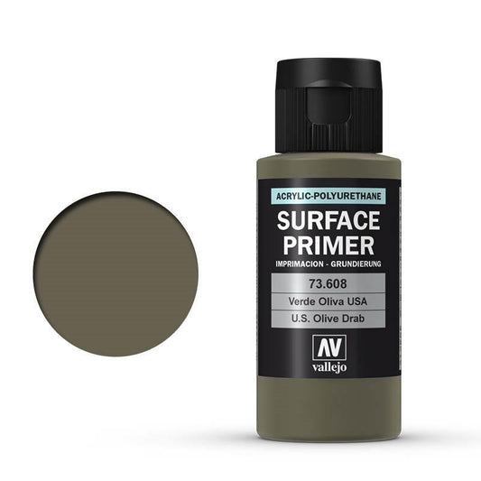 Vallejo Surface Primer US Olive Drab 60 ml