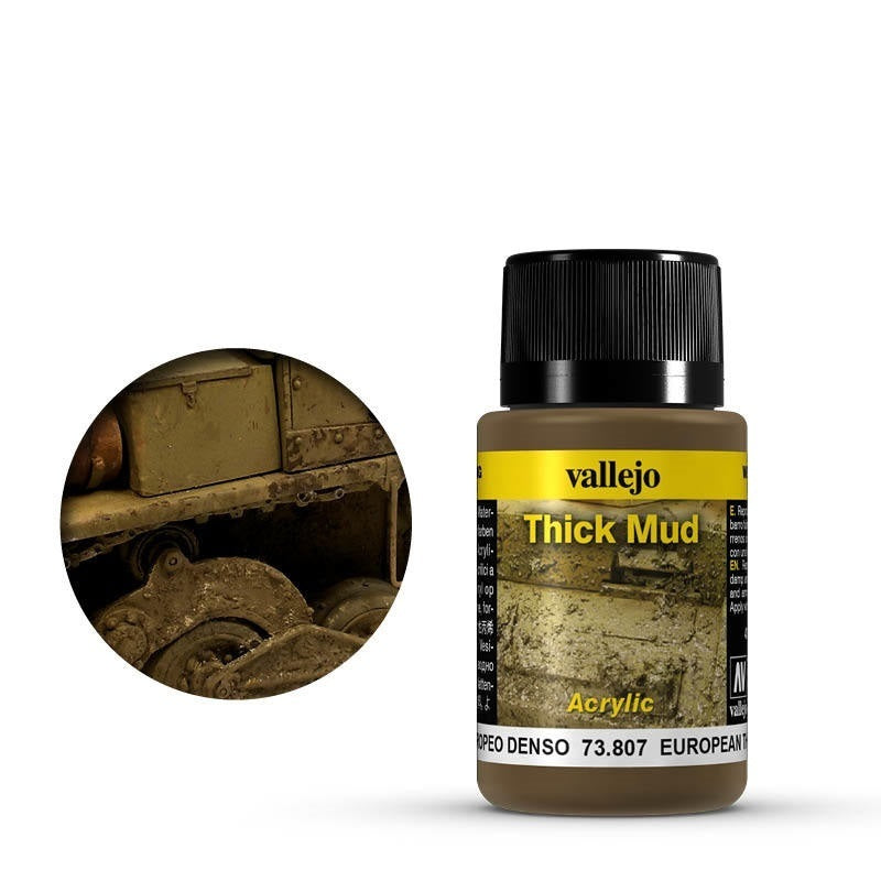 Vallejo Weathering Effects European Thick Mud 40 ml