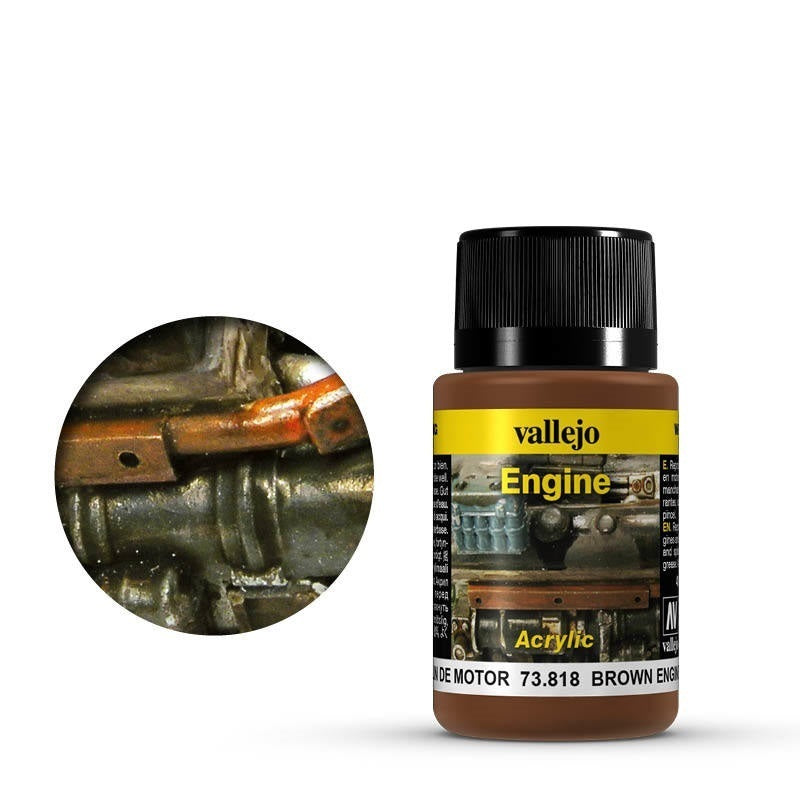 Vallejo Weathering Effects Brown Engine Soot 40 ml