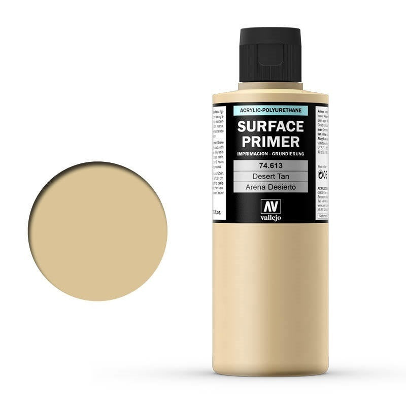 Vallejo Surface Primer Color Desert Tan Base 200 ml