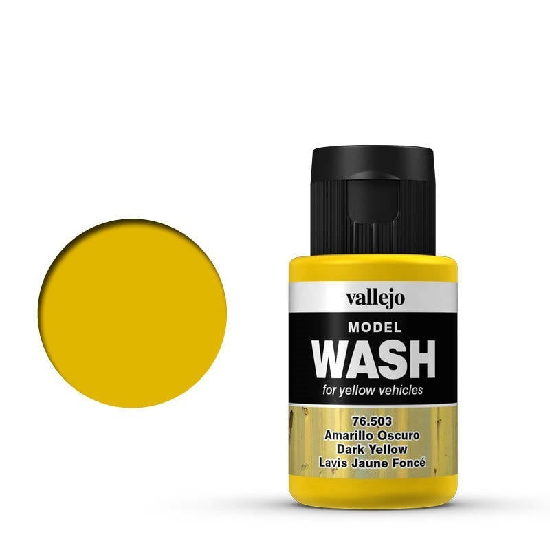 Vallejo Model Wash Dark Yellow 35 ml Acrylic Paint