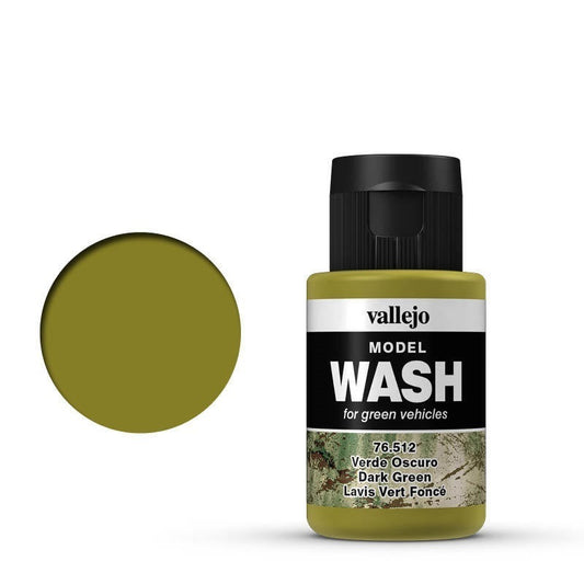 Vallejo Model Wash Dark Green 35 ml Acrylic Paint