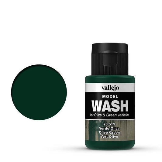 Vallejo Model Wash Olive Green 35 ml Acrylic Paint