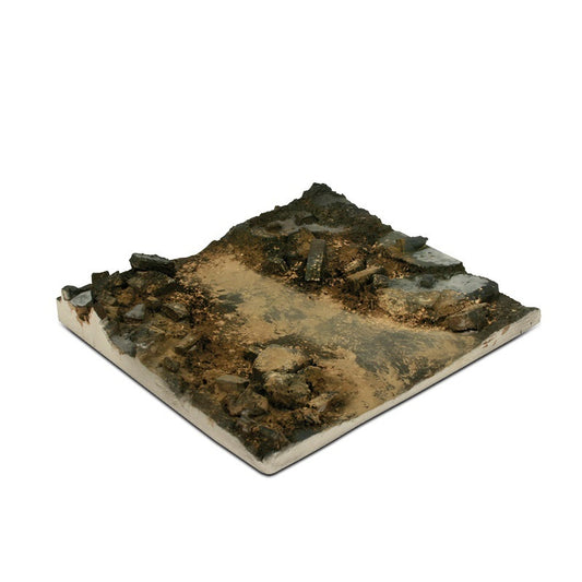 Vallejo Scenics 14x14 Rubble Street Section Diorama Base