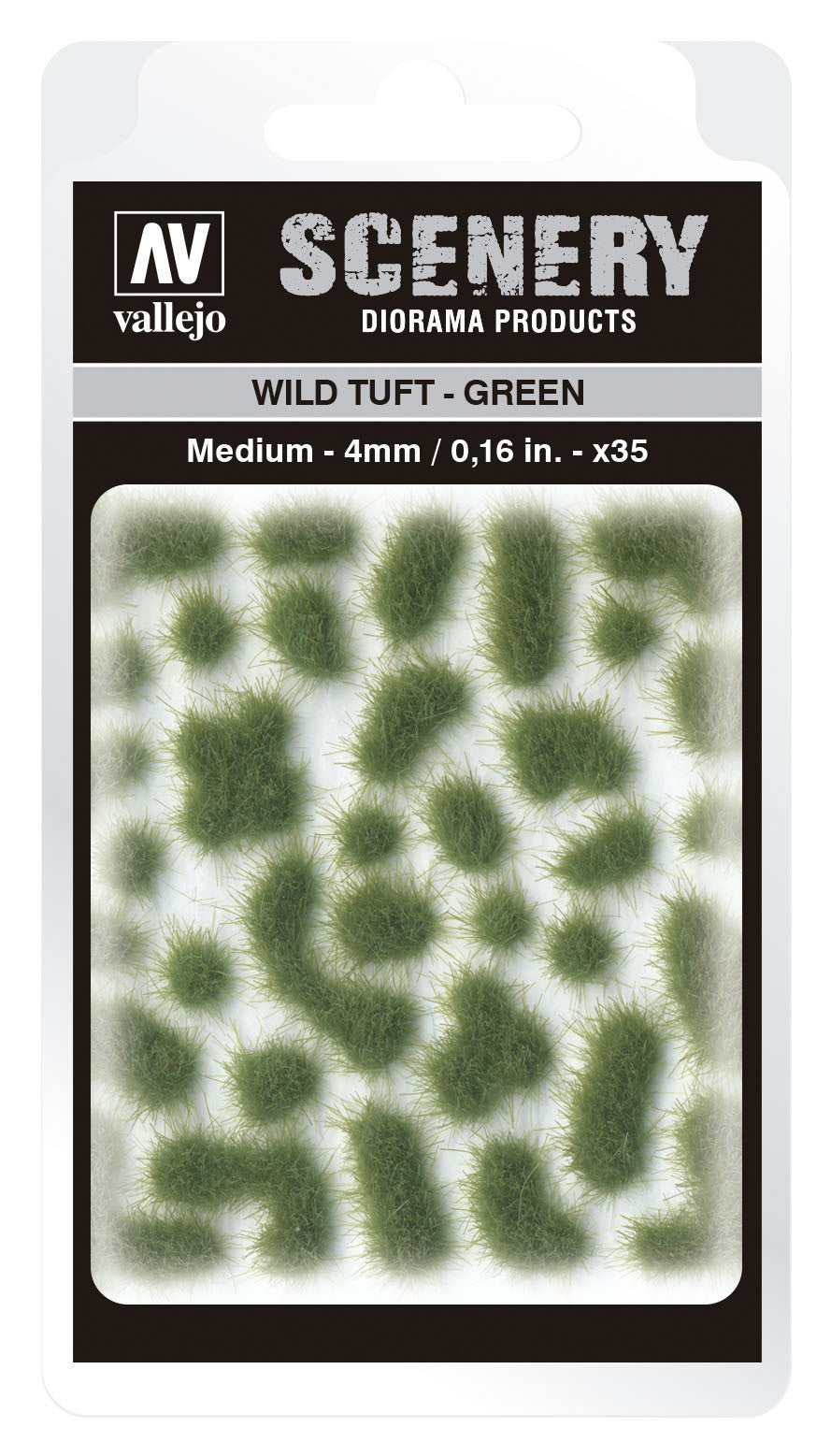 Vallejo 4mm Wild Tuft - Green Diorama Accessory