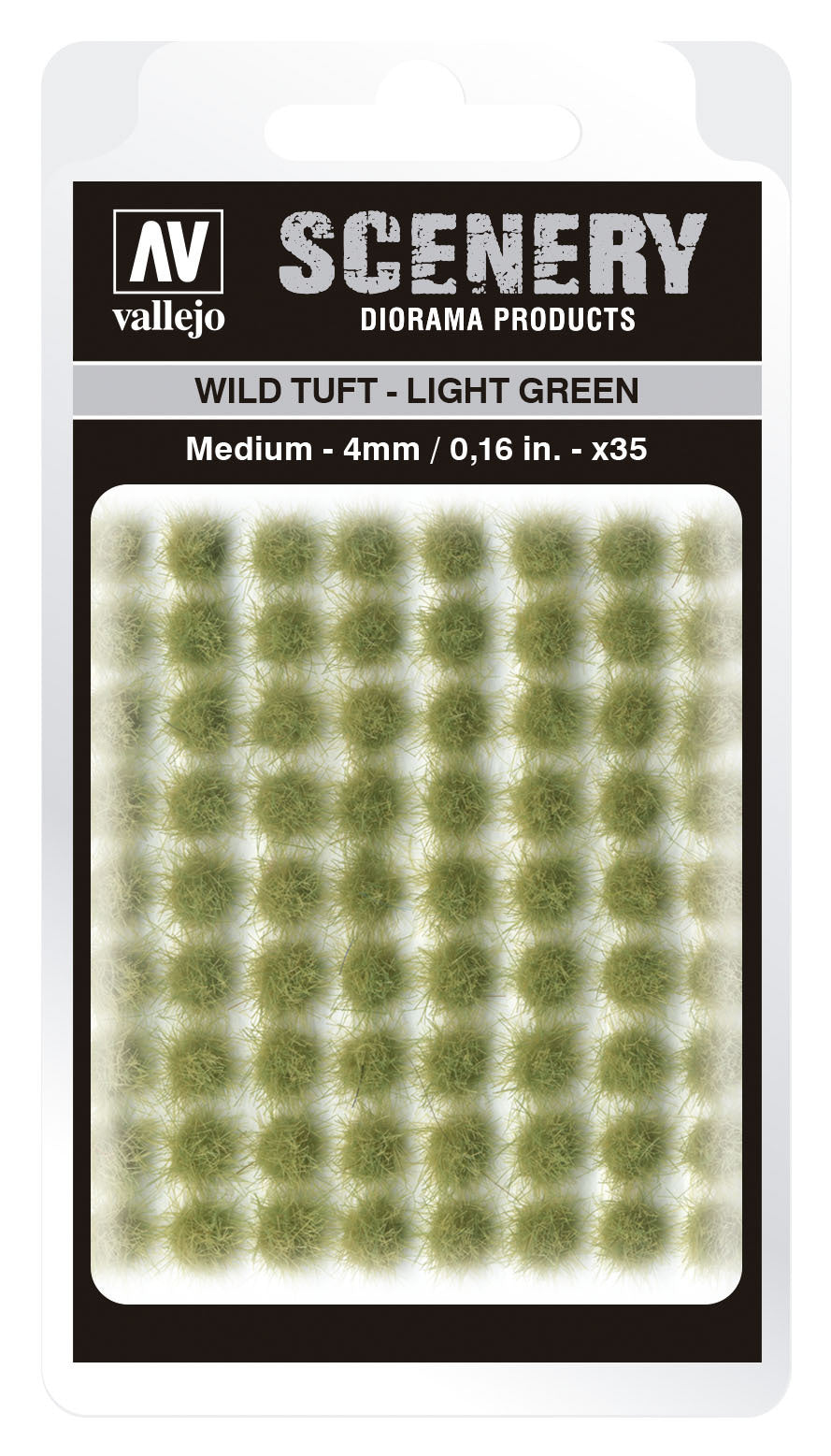 Vallejo 4mm Wild Tuft - Light Green Diorama Accessory