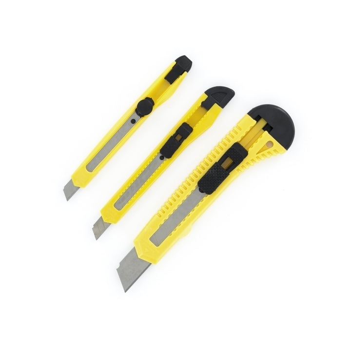 Bravo Handtools 3 Piece Snap-off Razor Knife Set