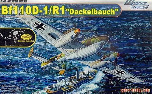 Cyber Hobby 1/48 Messerschmitt Bf-110D-1/R1 "Dackelbauch" Plastic Model Kit