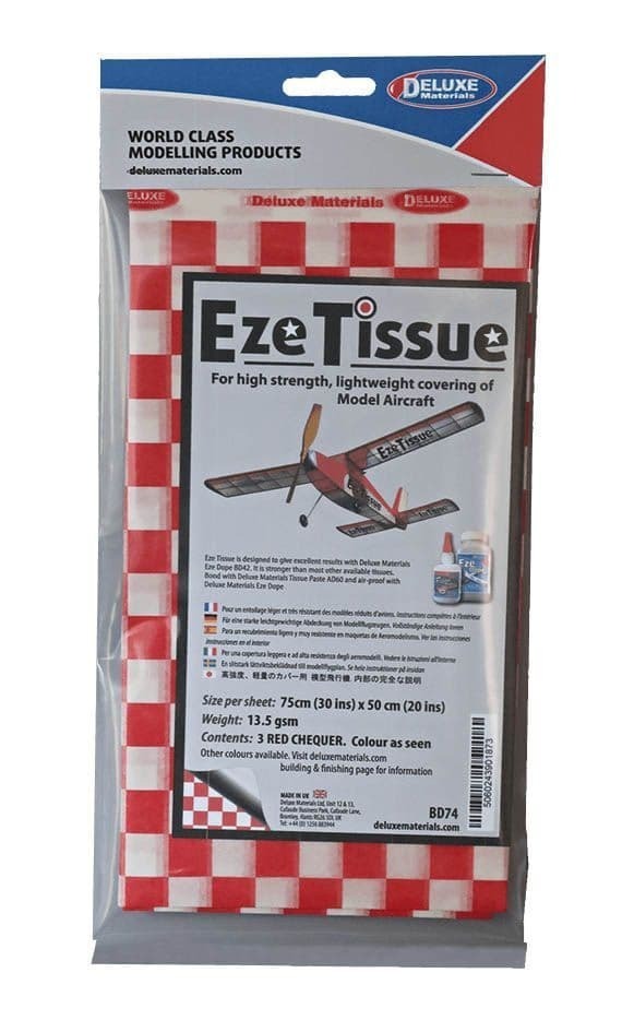 Deluxe Materials Eze Tissue Red chequer