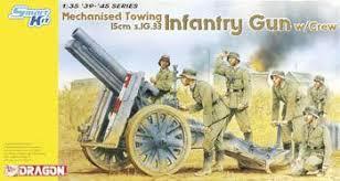 Dragon 1/35 Mechanised Towing 15cm s.IG.33 Infantry Gun w/Crew  Plastic Model Kit