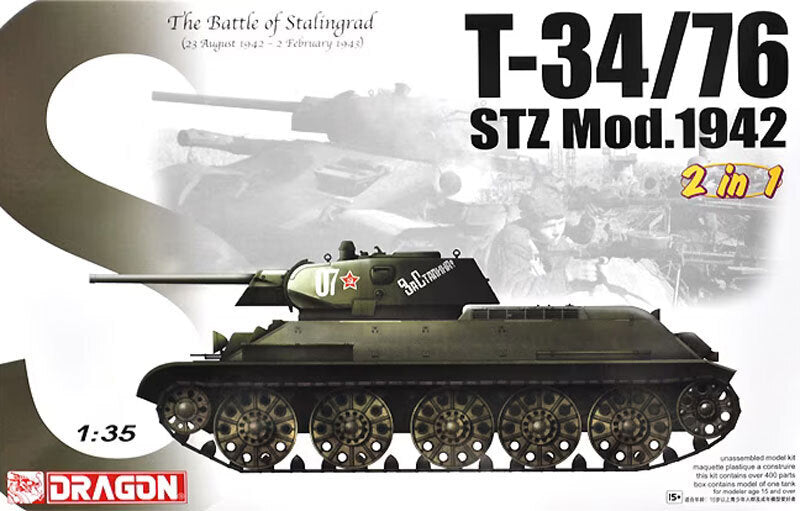 Dragon 1/35 T-34/76 STZ Mod.1942 Plastic Model Kit