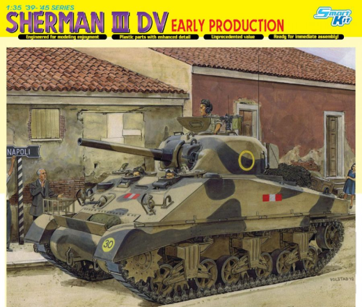 Dragon 1/35 Sherman III DV, Early Production