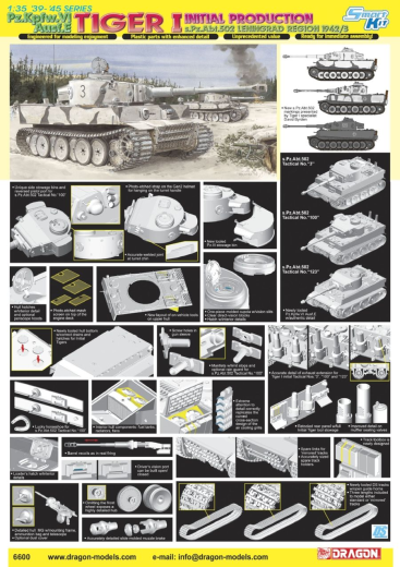 Dragon 1/35 Tiger I Initial Production s.Pz.Abt.502 (Leningrad Region 1942/43)