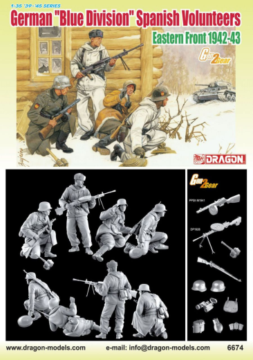 Dragon 1/35 GERMAN "BLUE DIVISION" SPANISH VOLUNTEERS, EASTERN FRONT 1942-43