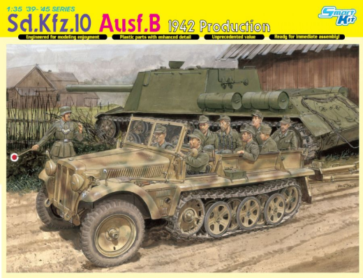 Dragon 1/35 Sd.Kfz.10 Ausf.B 1942 PRODUCTION (SMART KIT)