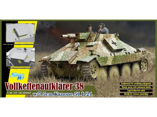 Dragon 1/35 Vollkettenaufklaerer 38 w/7.5cm Kanone 51 L/24