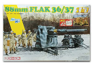 Dragon 1/35 88mm Flak 36/37 (2 in 1) Plastic Model Kit