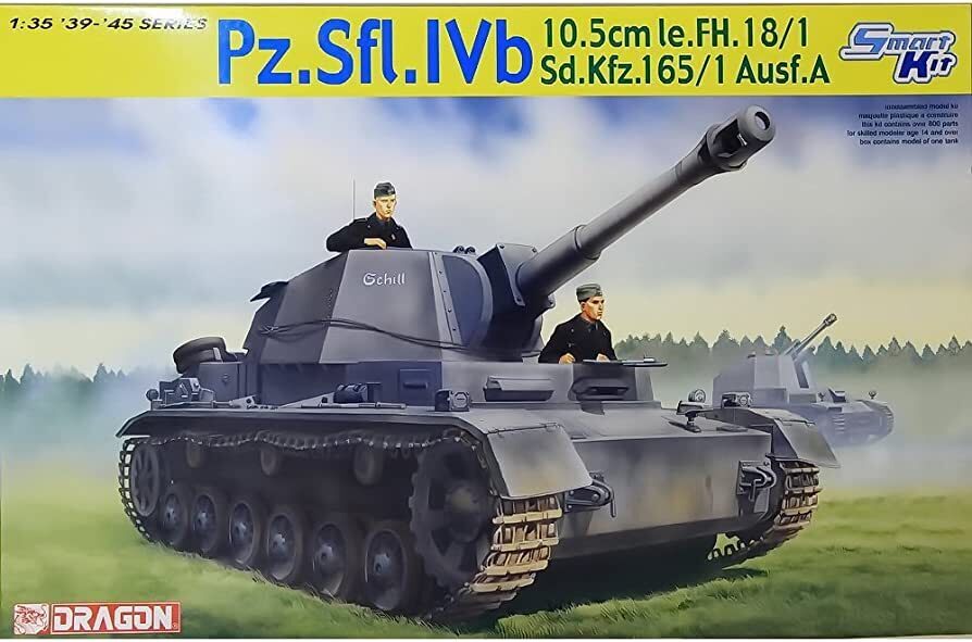 Dragon 1/35 Pz.Sfl.IVb 10.5cm le.FH.18/1 Sd.Kfz.165/1 Ausf.A Plastic Model Kit