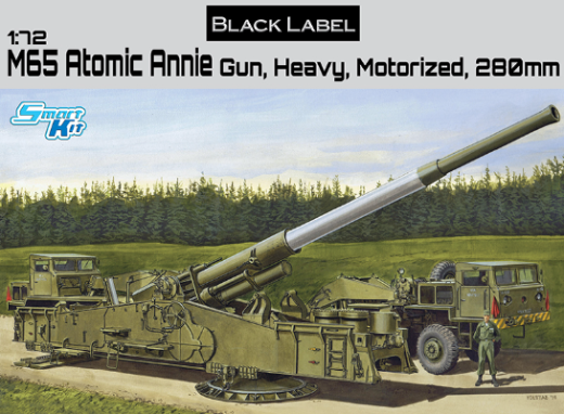 Dragon 1/72 M65 Atomic Annie Gun, Heavy Motorized 280mm [7484]