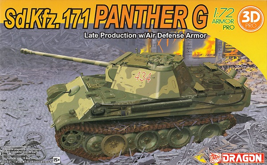 Dragon 1/72 Panther G Late Production w/Air Defense Armor Plastic Model Kit