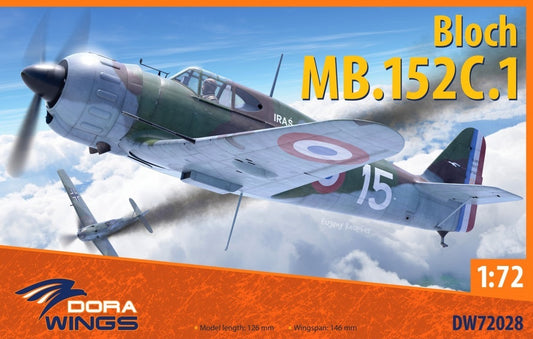 Dora Wings 1/72 Bloch MB 152 ( Late ) Plastic Model Kit