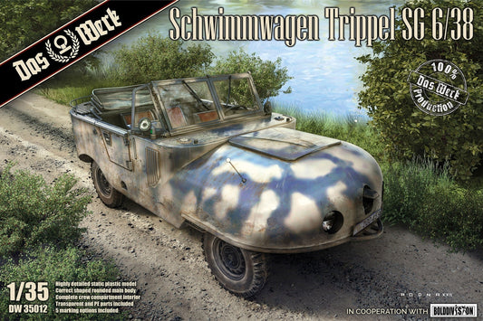 Das Werk 1/35 Schwimmwagen Trippel SG 6/38 Plastic Model Kit