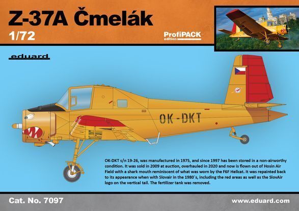 Eduard 1/72 Z-37A Čmelák ProfiPACK