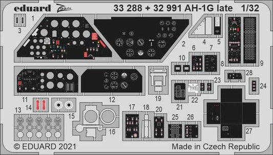 Eduard 1/32 AH-1G late Photo etched parts