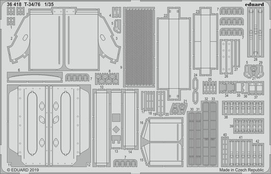 Eduard 1/35 T-34/76 Photo-etch set (Zvezda)