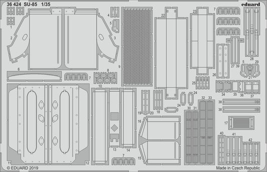 Eduard 1/35 SU-85 Photo-etch set (Zvezda)