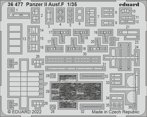 Eduard 1/35 Panzer Ausf. F Photo Etch Set (Academy)