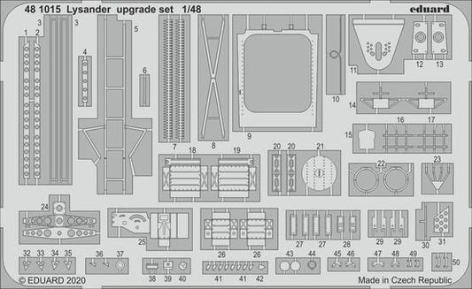 Eduard 1/48 Lysander upgrade set Photo etched parts