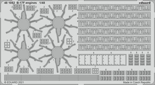 Eduard 1/48 B-17F engines Photo etched parts