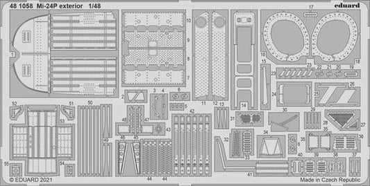 Eduard 1/48 Mi-24P exterior Photo etched set