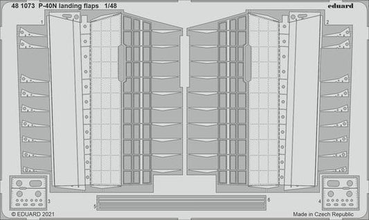 Eduard 1/48 P-40N (Academy) Landing Flaps Photo Etch Set