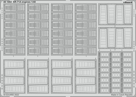 Eduard 1/48 SR-71A (Revell) Engines Photo Etch Set