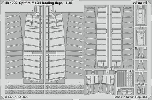 Eduard 1/48 Spitfire Mk.XII landing flaps Photo etched set