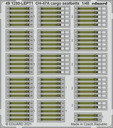 Eduard 1/48 CH-47A cargo seatbelts Photo etched parts