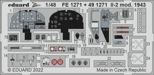 Eduard 1/48 IL-2 mod. 1943 Photo etched parts