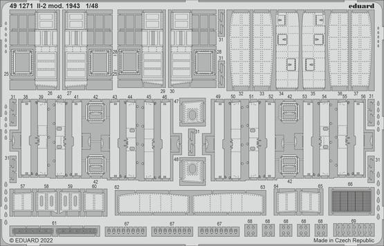 Eduard 1/48 IL-2 mod. 1943 Photo etched parts