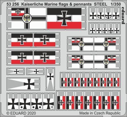 Eduard 1/350 Kaiserlische Marine flags & pennants STEEL Photo etched parts