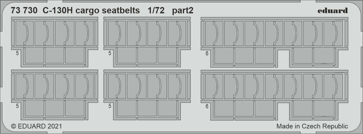 Eduard 1/72 C-130H cargo seatbelts Photo etched parts