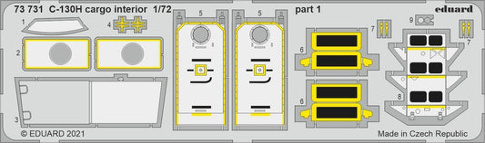 Eduard 1/72 C-130H cargo interior Photo etched parts