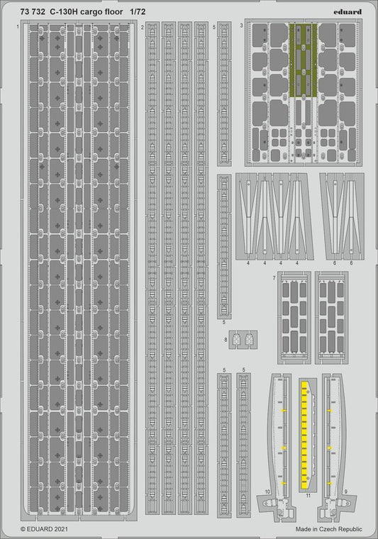 Eduard 1/72 C-130H cargo floor Photo etched parts