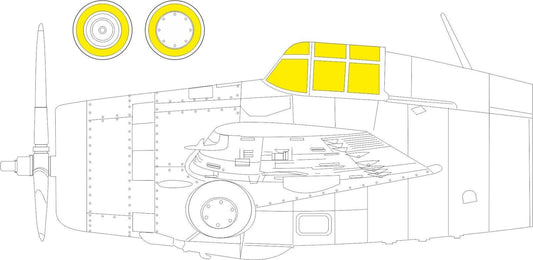 Eduard 1/72 F4F-4 (Arma Hobby) Masking Set